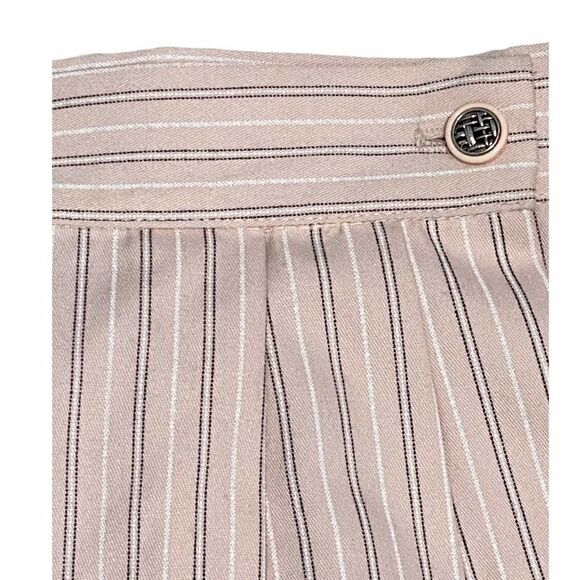 City Triangles‎ 90s Vintage Wrap Mini Skirt Striped Pink 5 - Picture 11 of 13